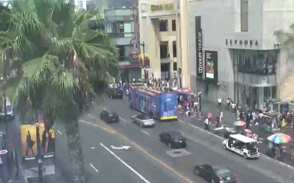 Hollywood California Hollywood Blvd Live Streaming Webcam