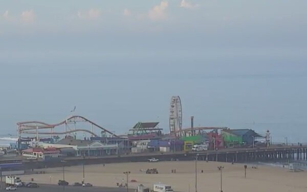 Santa Monica California Beach Pier Live Streaming Webcam